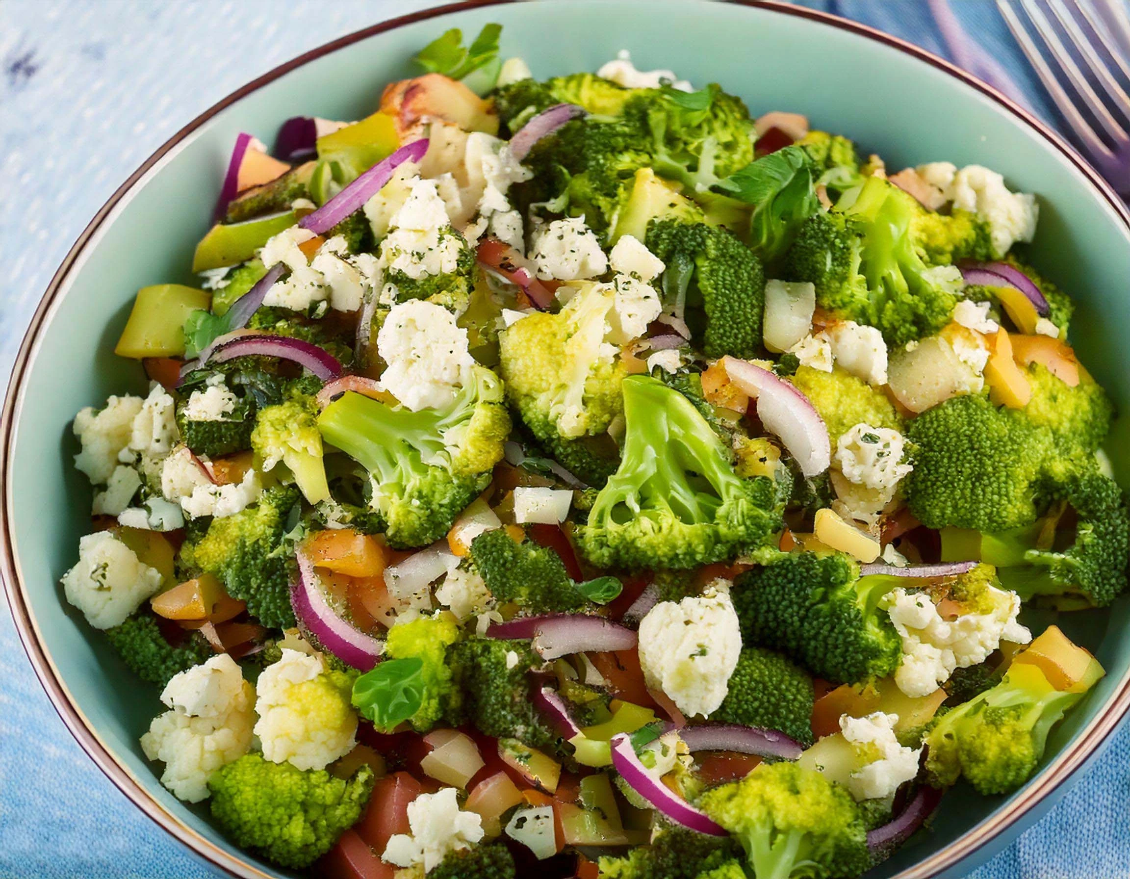 broccoli and cauliflower salad recipe