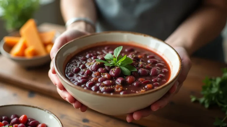 purple black bean soup recipe